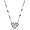 Pandora 392494C01 Chain Radiant Heart & Floating Stone silver-zirconia white 45 cm