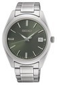 Seiko SUR527P1 Sapphire glass silver-green watch 40,2 mm