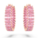 Swarovski 5657726 Earrings Matrix rose colored pink 22 mm