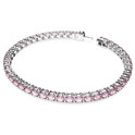 Swarovski 5648931 Bracelet Matrix Tennis silver-pink 18 cm