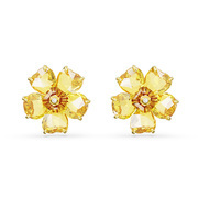 Swarovski 5650571 Ear studs Florere Flower gold yellow 3 x 3 cm