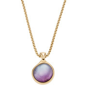 Skagen SKJ1689710 Necklace Lavender Sunset steel-glass gold-coloured-purple