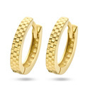 Pop earrings 4025982 Diamond yellow gold 2.3 x 14.5 mm