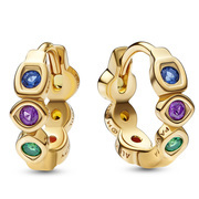 Pandora 262567C01 Marvel Earrings The Avengers Infinity silver-crystal gold and multi-coloured