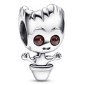 Pandora 792554C01 Charm Marvel Guardians of The Galaxy Dancing Baby silver-crystal brown