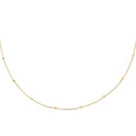 Necklace Balls diamond-coated yellow gold diamond-coated 42-45 cm