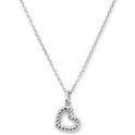 Necklace Heart-Bulbs silver 41-45 cm