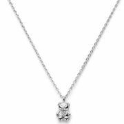 Necklace Bear silver 36-40 cm
