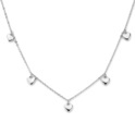 Necklace 1336851 Hearts silver 41-45 cm