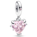 Pandora 792654C01 Hanging charm Heart-Family Tree silver-murano glass silver-coloured-pink