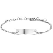 Bracelet Engraving plate silver 5 x 18.5 mm and 11-13 cm